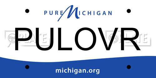 PULOVR Michigan License Plate