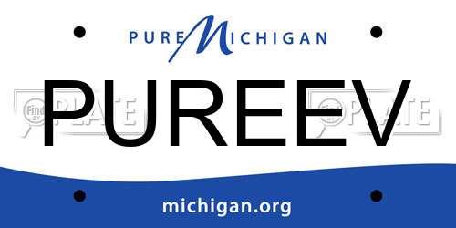 PUREEV Michigan License Plate
