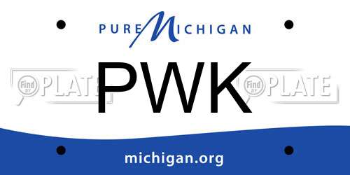 PWK Michigan License Plate