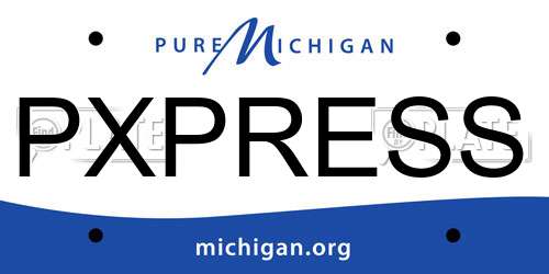 PXPRESS Michigan License Plate