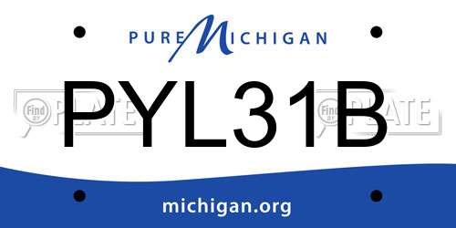 PYL31B Michigan License Plate
