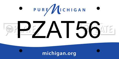 PZAT56 Michigan License Plate