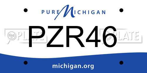 PZR46 Michigan License Plate