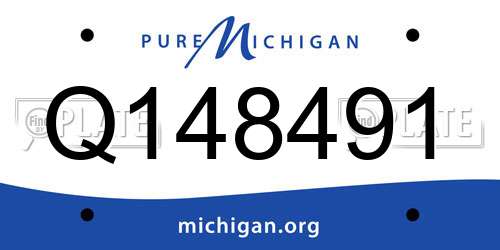 Q148491 Michigan License Plate