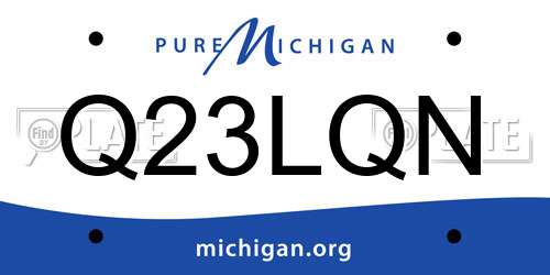 Q23LQN Michigan License Plate