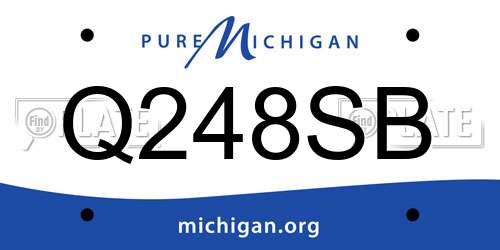 Q248SB Michigan License Plate