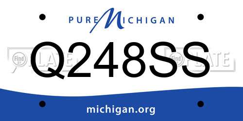 Q248SS Michigan License Plate