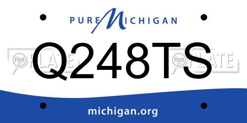 Q248TS Michigan License Plate