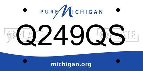 Q249QS Michigan License Plate