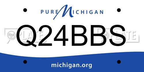 Q24BBS Michigan License Plate