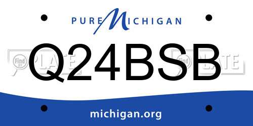 Q24BSB Michigan License Plate
