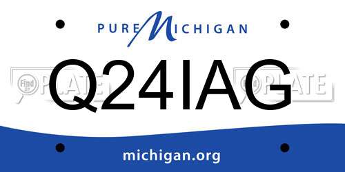 Q24IAG Michigan License Plate