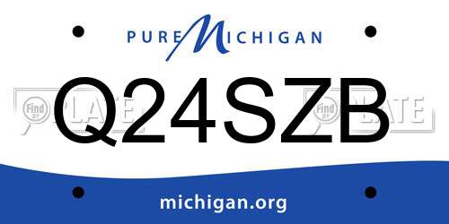 Q24SZB Michigan License Plate