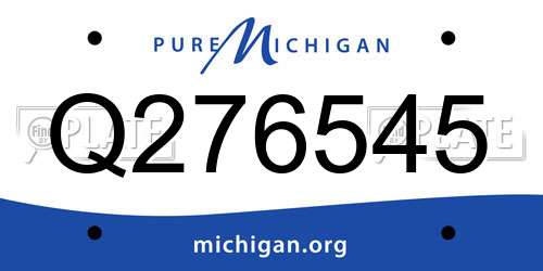 Q276545 Michigan License Plate