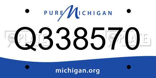 Q338570 Michigan License Plate