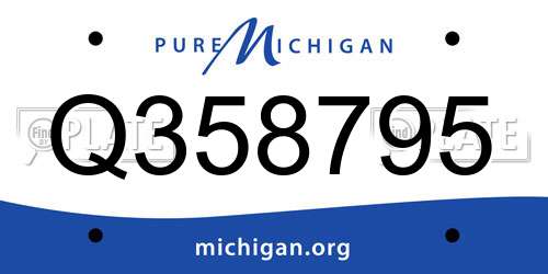 Q358795 Michigan License Plate