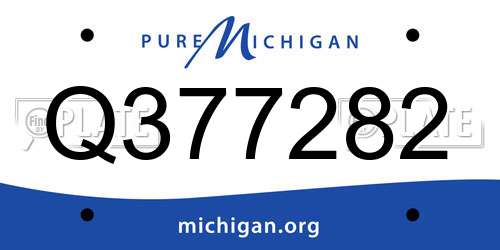 Q377282 Michigan License Plate