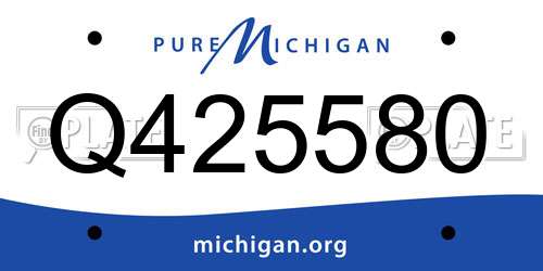 Q425580 Michigan License Plate