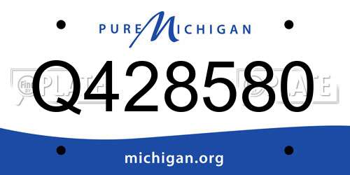 Q428580 Michigan License Plate