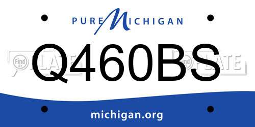 Q460BS Michigan License Plate