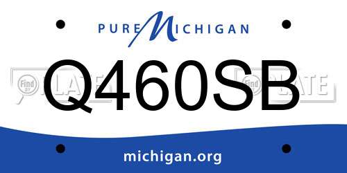 Q460SB Michigan License Plate