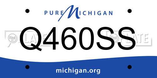 Q460SS Michigan License Plate