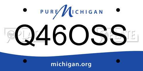 Q46OSS Michigan License Plate