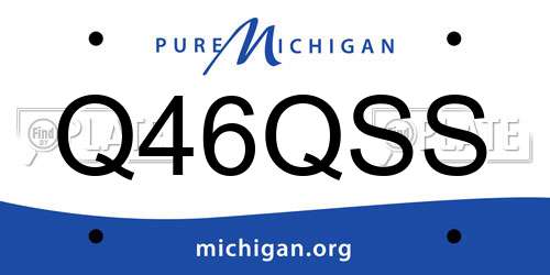 Q46QSS Michigan License Plate