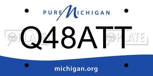 Q48ATT Michigan License Plate