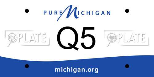 Q5 Michigan License Plate