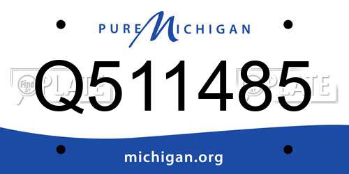 Q511485 Michigan License Plate