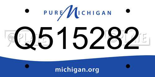 Q515282 Michigan License Plate