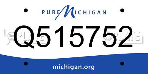 Q515752 Michigan License Plate
