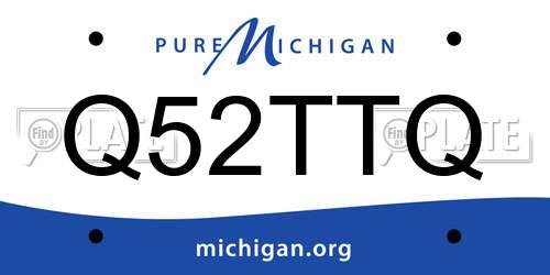 Q52TTQ Michigan License Plate