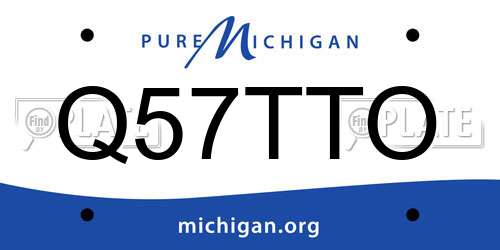 Q57TTO Michigan License Plate