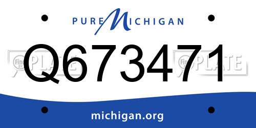 Q673471 Michigan License Plate