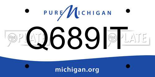 Q689IT Michigan License Plate