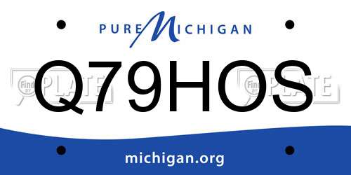 Q79HOS Michigan License Plate