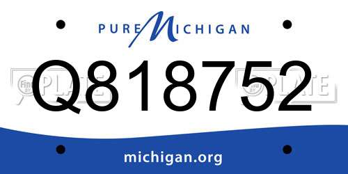 Q818752 Michigan License Plate