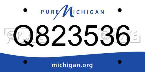 Q823536 Michigan License Plate