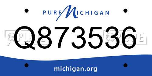 Q873536 Michigan License Plate
