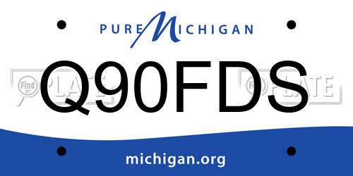 Q90FDS Michigan License Plate