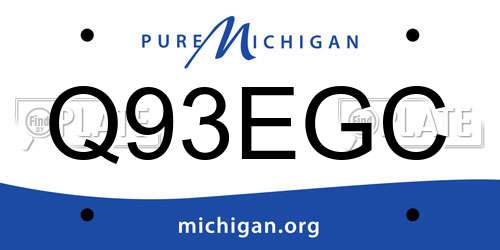 Q93EGC Michigan License Plate