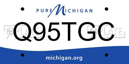 Q95TGC Michigan License Plate