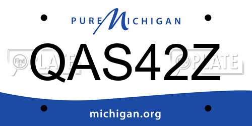 QAS42Z Michigan License Plate
