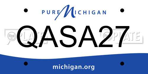 QASA27 Michigan License Plate