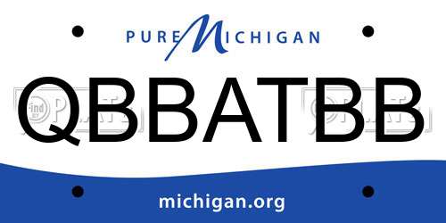 QBBATBB Michigan License Plate
