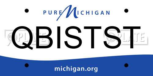 QBISTST Michigan License Plate
