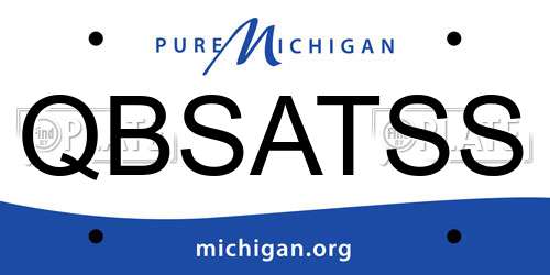 QBSATSS Michigan License Plate