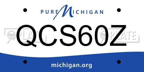 QCS60Z Michigan License Plate